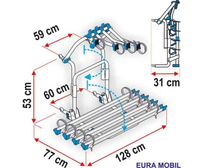 Ekstra Rail Rail Quick 128 Blue