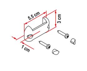 Holding bracket for utensil silos or suspension bags