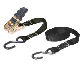 Lashing and ratchet belt with rubberised ratchet handle