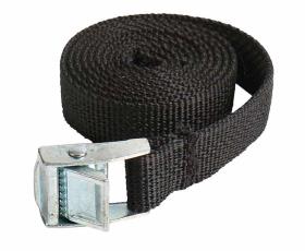 Tension Belt for Gas Bottle Holder, Black with Clamp Buckle