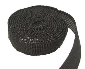 Lashing strap black 25mmlfm