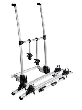 Aluminium rear carrier Omni-Bike Excellent, applicable for E-bikes, 2 bikes
