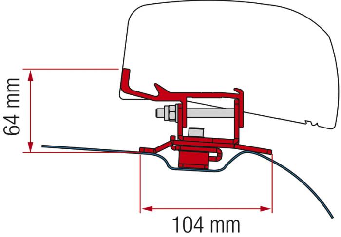 Adapter F40Van PSA black