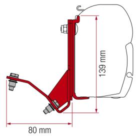 Adapter til F45 Ducato / HymerCar / Pössl fra 07 med tagstang