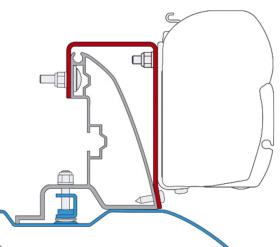 FIAMMA adapter til F45I / F45iL Ducato fra 2007 med Tagstang