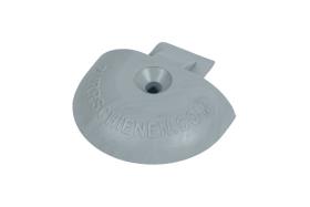 Endstück hellgrau rund