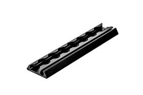 Systemskinne med rør (8 mm), sort