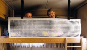 Security net fixed 180 x 58 cm alcove