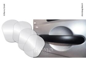 Protective door handle recess