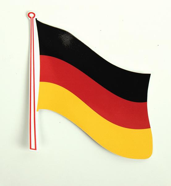 Flag klistermærke Tyskland 2 pakke, 145 x 125 mm