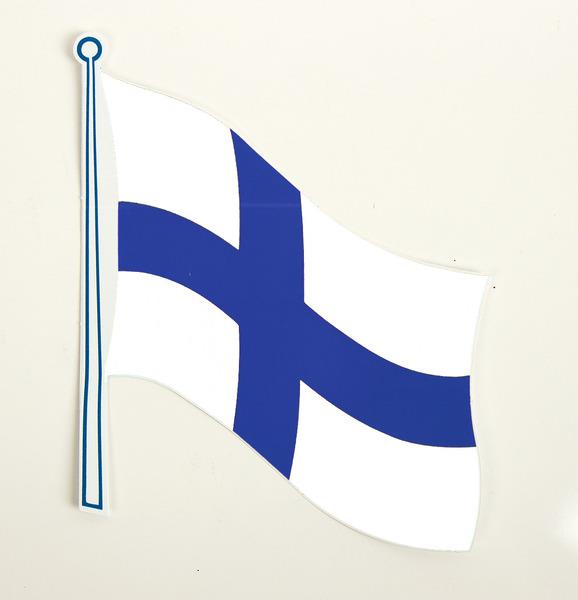 Flag klistermærke Finland 2 pakke, 145 x 125 mm