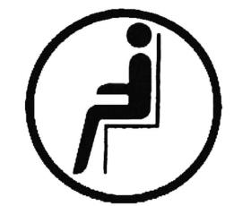 "Klistermærke Piktogram\Sædeidentifikation&quot