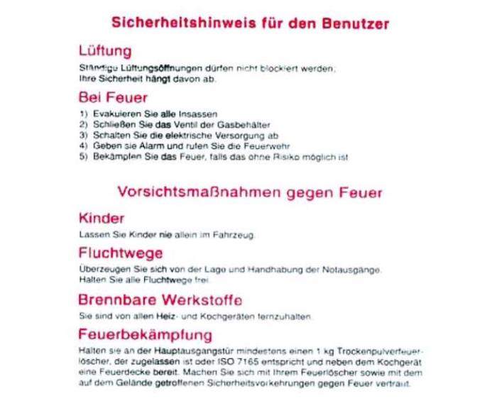 "Klistermærke\Sikkerhedsinstruktioner til brugeren&quot