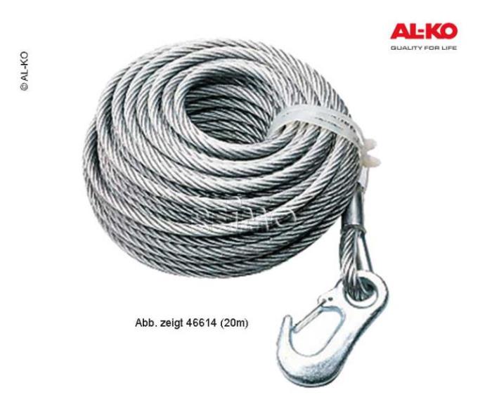 Rope 15m f. Alko vinsch 350 kg