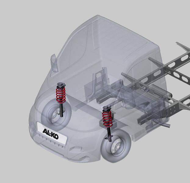 AL-KO Komfortophæng 40 Heavy til Fiat Ducato chassis fra år 2006