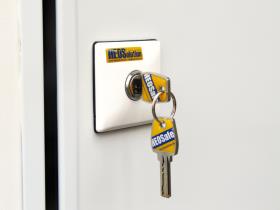 Door security additional lock, built-up