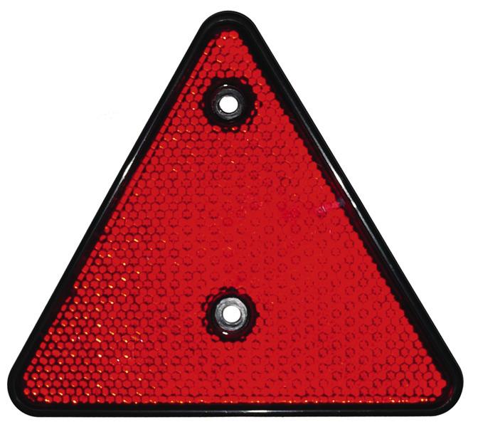 Trekantreflektor rød 156x136mm 2 stk. SB