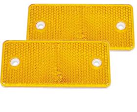 Reflector yellow - rectangular 94 x 44 mm