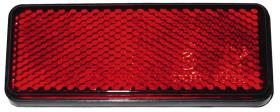 Rectangular reflector, 2 pieces, red, dimensions 95*38mm Self-adhesive