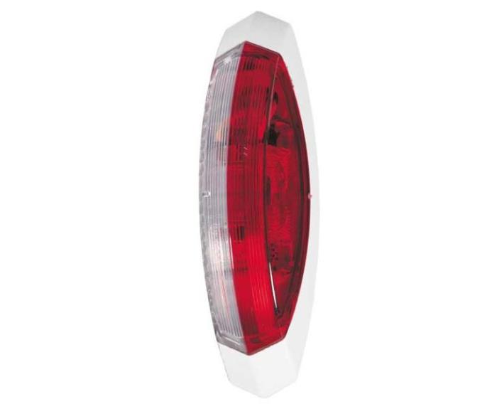 Skitse lys rød / hvid, højre hvid basisplade, 122,2x39,2x28,6mm