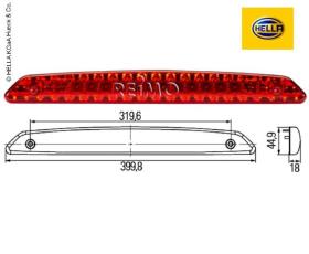 Brake light centre top