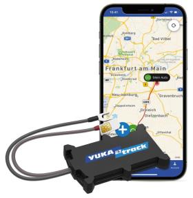 Yukatrack easyWire GPS-sporing i hele Europa inkl. sim-kort data flatrate, 4G