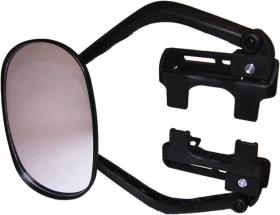 Slip-on mirror with ratchet lock