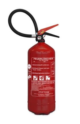 ABC fire extinguisher 6kg with pressure gauge