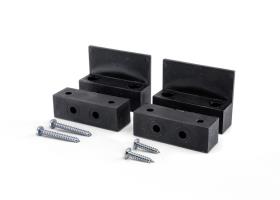 Mounting adapter for radio contacts set of 2, black