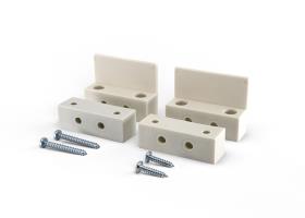 Mounting adapter for radio contacts set of 2, white