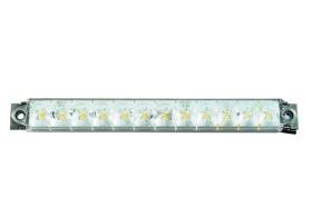 LED indikator klar / krom, Kat2a, 9-32V, 2,4W W IP67, 500mm kabel