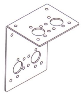 Angle holder for underfloor