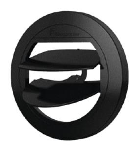 Air vents closable f. Parking heater. Airtronic D2, Ø50/60mm, black