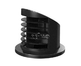 High air vents 90° for auxiliary heating. Airtronic D2, Ø50/60mm, black