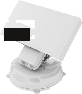 Flat antenna with Auto-Skew, fully automatic