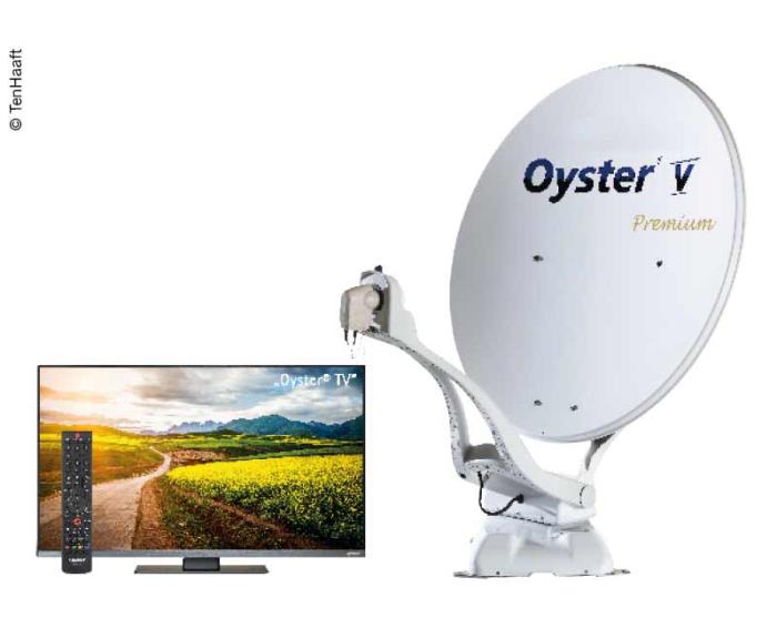 Oyster® V satellitsystem 85 TWIN SKEW Premium inkl. 19 "Oyster® TV