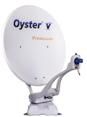 OysterV 85 Twin Premium Base-satellitsystem med kontrolenhed via TV