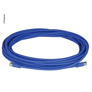 20m Flexible coaxial cable with F-connectors, 75 Ohm, Ø 5,6mm