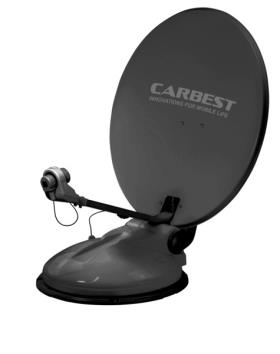 Satellitsystem Travelsat 2, 68 cm med Bluetooth, mørkegrå