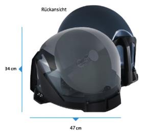 Bærbar satellitant antenne med automatisk justering