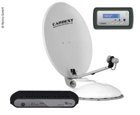 CARBEST Travelsat 80 Twin automatisk satellitsystem med Plus-panel