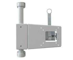 TFT-holder, swivelling + tiltable, right with blue LED