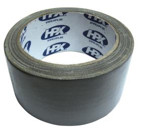 Textile adhesive tape, silver, 10mx50mm