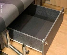  drawer sleep bench VW T6/5 V3100 size 8 Avantgarde.Dekor basalt mounted