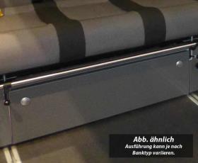 Front panel for sleeping bench Ford Cutom KR V3000 Gr.10 decor basalt mounted.
