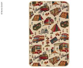 Living room carpet, 100x50cm, Let's Camping, beige