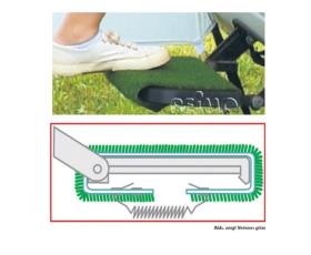 Doormat for treads, colour: black