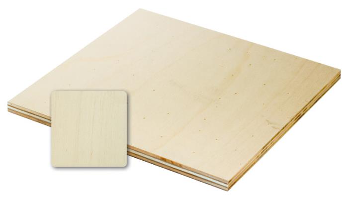 Poplar krydsfiner panel natur