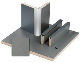 Furniture boards anthracite metallic laminate, HPL