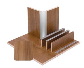 Furniture construction board walnut laminate, HPL